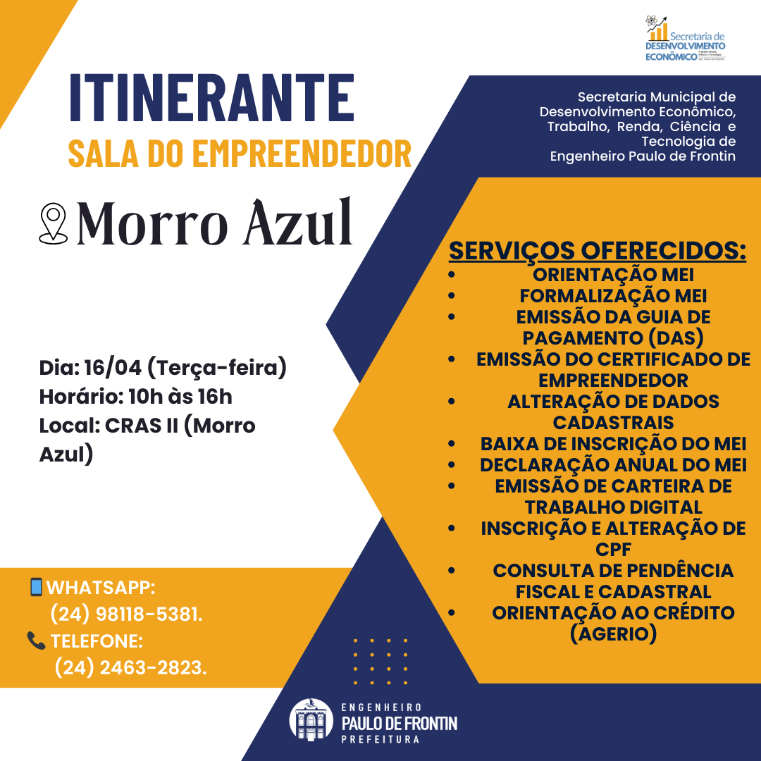 No momento você está vendo Sala do Empreendedor Itinerante em Morro Azul: Atendimento Especializado para Empreendedores Locais