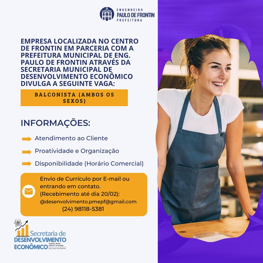 Leia mais sobre o artigo 💼 Oportunidade de Emprego 💼