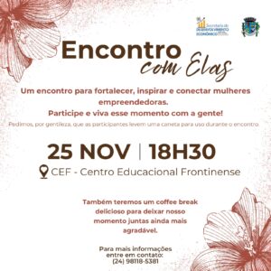 Leia mais sobre o artigo ✨ Encontro com Elas ✨