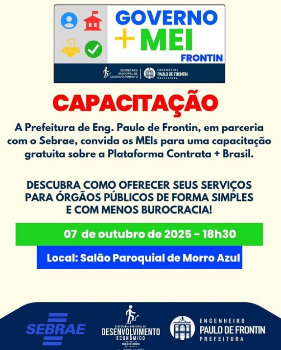 Leia mais sobre o artigo ATENÇÃO, MEIs DE MORRO AZUL! 📣