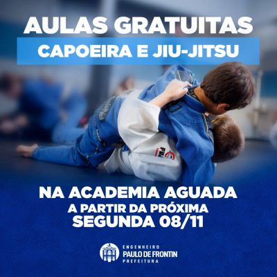Aulas Gratuitas de Capoeira e Jiu-Jitsu na Academia Aguada.