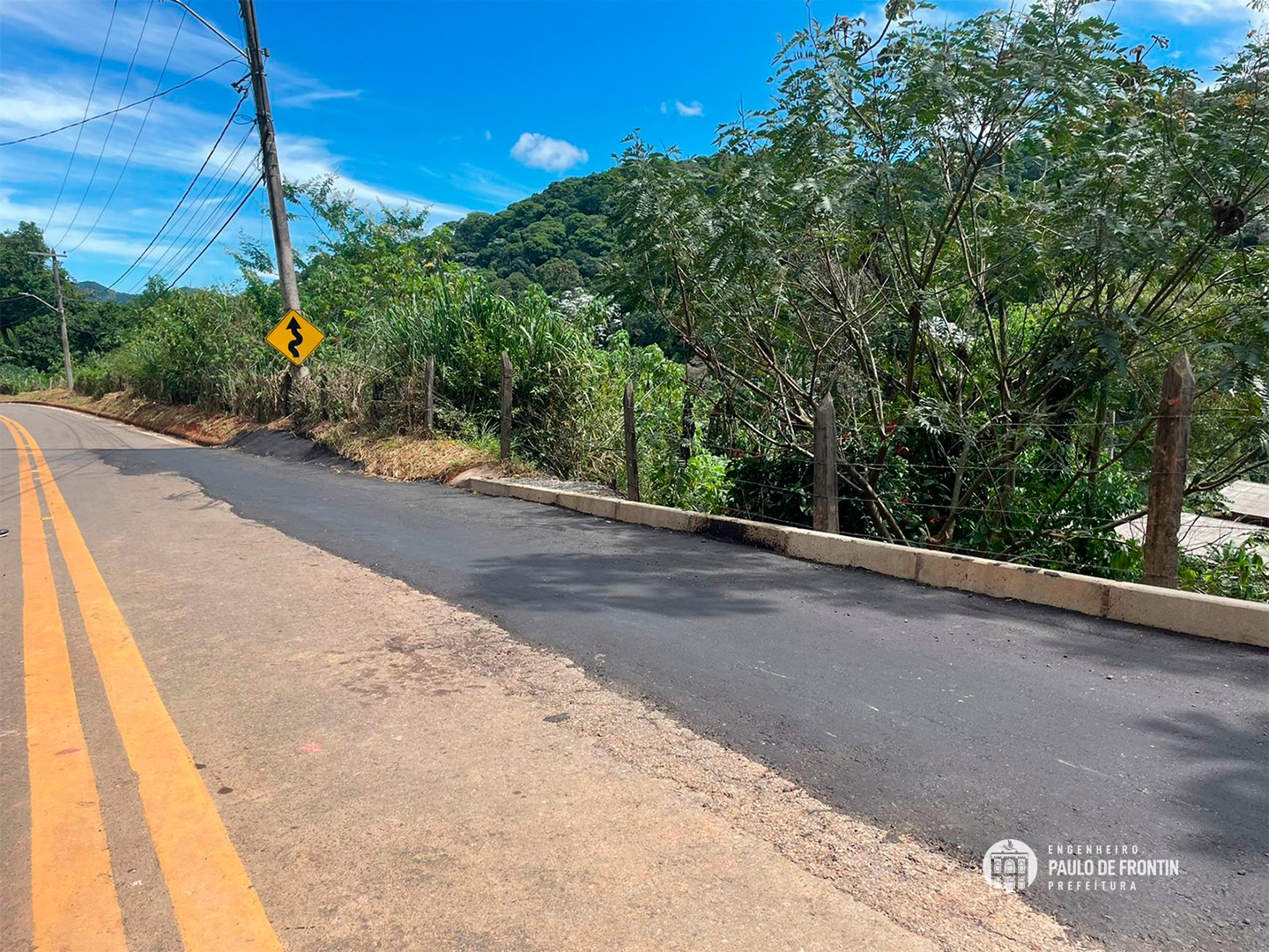 Finalização das obras de revitalização de parte da RJ-129 em Engº Paulo de Frontin.