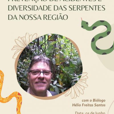 Secretaria Municipal de Agricultura irá promover palestra especial com o biólogo Hélio Freitas nesta sexta-feira (03).