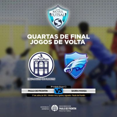 Frontin chega às quartas de final em jogos da Copa Rio Sul de Futsal e enfrentará Barra Mansa no próximo domingo(17).