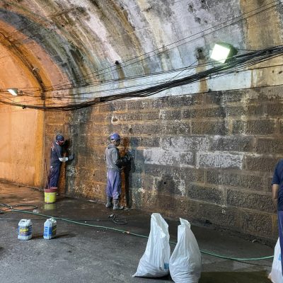 Obras de revitalização do Túnel 3 se iniciaram na madrugada desta segunda-feira (19).