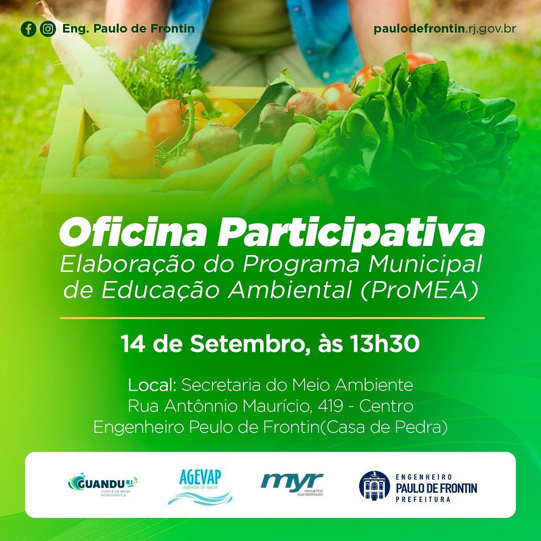 Oficina Participativa – Elaboração do Programa Municipal de Educação Ambiental (ProMEA)