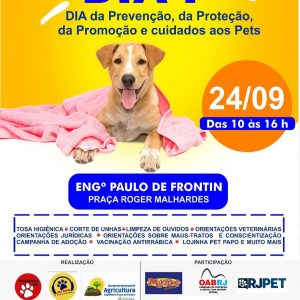 Leia mais sobre o artigo “Dia P” – de prevenção, proteção e cuidados com os animais acontecerá no próximo sábado (24).