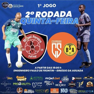 Copa Integração Rodeio de Futsal – 2ª rodada; confira a tabela de jogos desta quinta-feira.